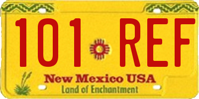 NM license plate 101REF