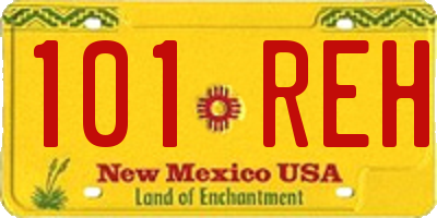 NM license plate 101REH