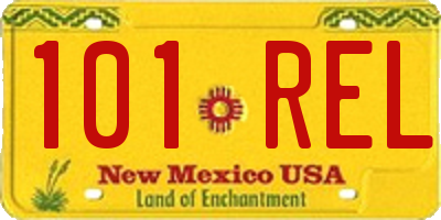 NM license plate 101REL