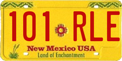 NM license plate 101RLE