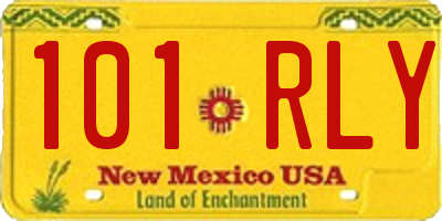 NM license plate 101RLY