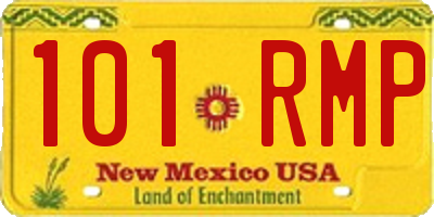 NM license plate 101RMP