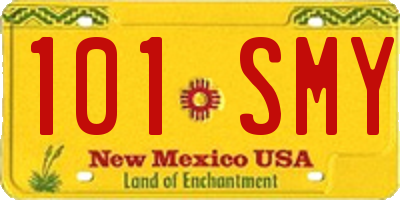 NM license plate 101SMY