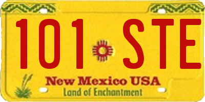 NM license plate 101STE