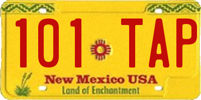 NM license plate 101TAP