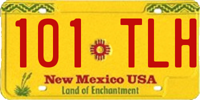NM license plate 101TLH