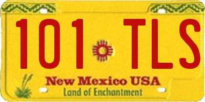 NM license plate 101TLS