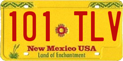 NM license plate 101TLV