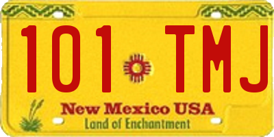 NM license plate 101TMJ