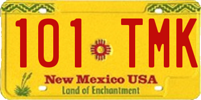 NM license plate 101TMK