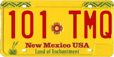NM license plate 101TMQ