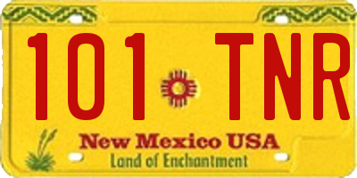 NM license plate 101TNR