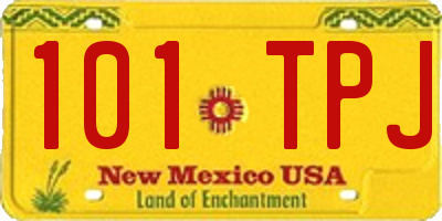 NM license plate 101TPJ