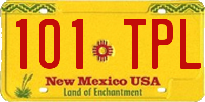 NM license plate 101TPL