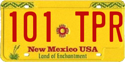 NM license plate 101TPR