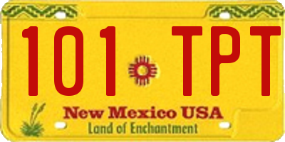 NM license plate 101TPT