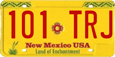 NM license plate 101TRJ