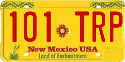 NM license plate 101TRP