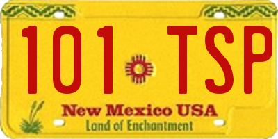 NM license plate 101TSP