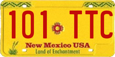 NM license plate 101TTC