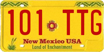 NM license plate 101TTG
