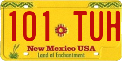 NM license plate 101TUH