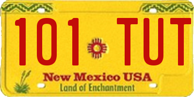 NM license plate 101TUT
