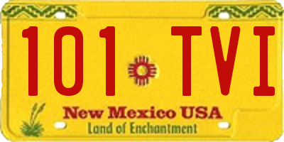 NM license plate 101TVI