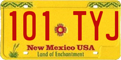 NM license plate 101TYJ