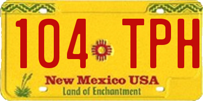 NM license plate 104TPH