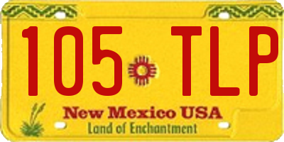NM license plate 105TLP