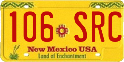 NM license plate 106SRC