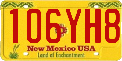 NM license plate 106YH8