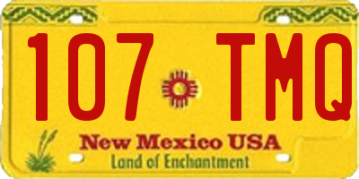 NM license plate 107TMQ
