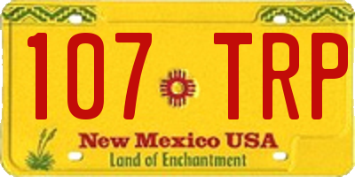 NM license plate 107TRP