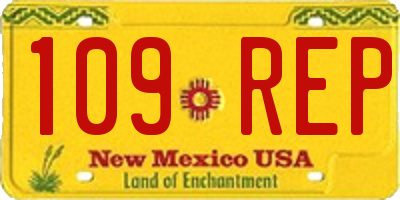 NM license plate 109REP