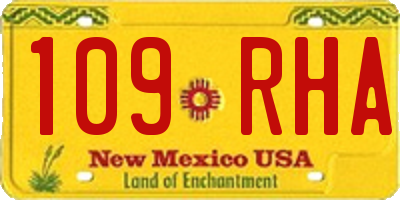 NM license plate 109RHA
