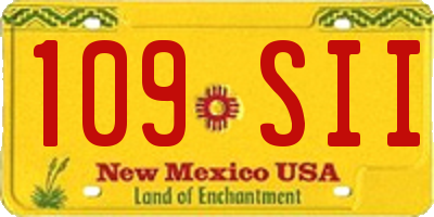 NM license plate 109SII