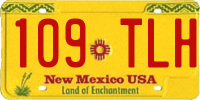NM license plate 109TLH