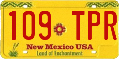 NM license plate 109TPR