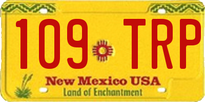 NM license plate 109TRP
