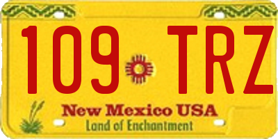 NM license plate 109TRZ