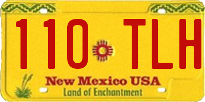 NM license plate 110TLH