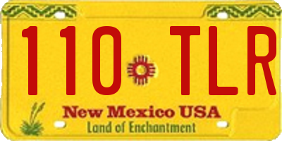 NM license plate 110TLR