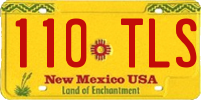 NM license plate 110TLS