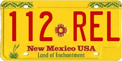 NM license plate 112REL