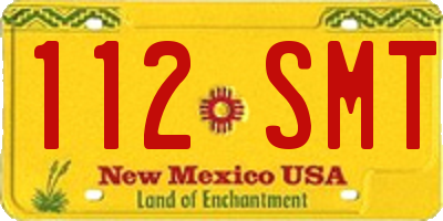 NM license plate 112SMT