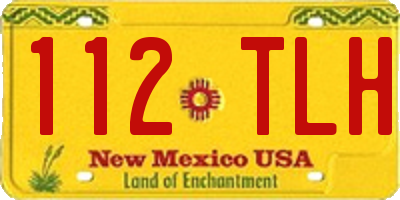 NM license plate 112TLH