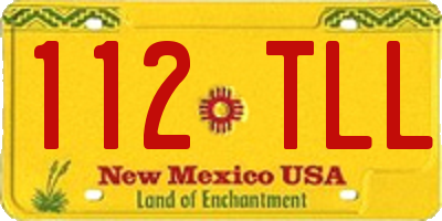 NM license plate 112TLL