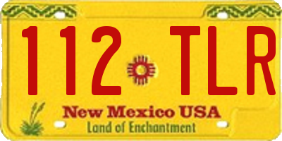 NM license plate 112TLR